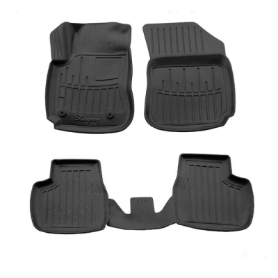 Polyurethane floor mats for Citroen C4 Cactus 2014-2020 with raised edges, 4 pcs Stingray 5003094