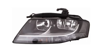 Reflektor przedni lewy Audi A4 (B8) 2008-2012, regulacja elektryczna, z silniczkiem regulacji wysokości, bez żarówek, biały wkład (H7/H7/PY24W/SP13W*2) Depo 446-1121LMLDEM2 Reflektor przedni lewy Audi A4 (B8) 2008-2012, regulacja elektryczna, z silniczkiem regulacji wysokości, bez żarówek, biały wkład (H7/H7/PY24W/SP13W*2) Depo 446-1121LMLDEM2