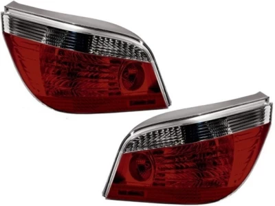Tylny światła BMW 5-Series E60 2003-2007, ciemny czerwony, zestaw 2 szt., Hella, 9EL 008 679-841