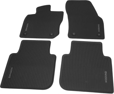 Oryginalne dywaniki do Skoda Kodiaq 2024- guma 4 szt. VAG 57H061500