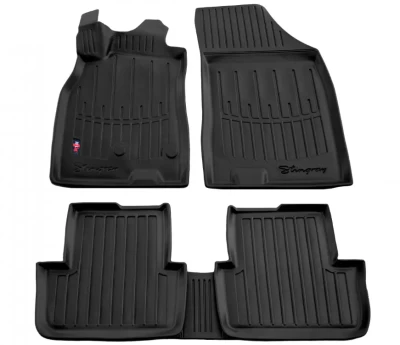 Dywaniki poliuretanowe do Renault Megane 3 2008-2015, z podwyższonymi rantami, 5 szt., Stingray, 5018015