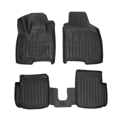 Polyurethane floor mats for Fiat Panda 312/319 2011-2024 with raised edges, 4 pcs Stingray 5006114