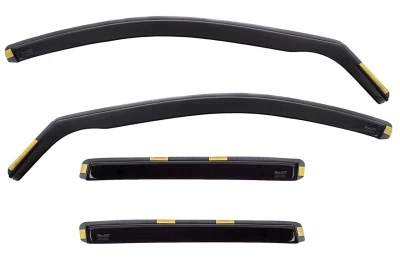 In-channel window wind deflectors for Volvo XC90 2003-4D 4 pcs 31230 Heko