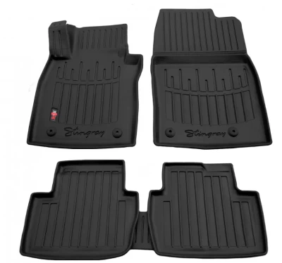 Polyurethane floor mats for Mazda 3 BP 2019-/CX-30 DM 2019-, with raised edges, 5 pcs, Stingray, 5011045 Polyurethane floor mats for Mazda 3 BP 2019-/CX-30 DM 2019-, with raised edges, 5 pcs, Stingray, 5011045