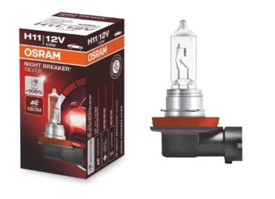 Żarówka samochodowa H11 Night Breaker Silver+100% 12V 55W PGJ19-2 (1 szt.)