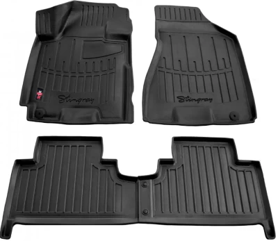Polyurethane floor mats for Kia Sportage JE 2004-2010, with raised edges, 4 pcs, Stingray, 5010034 Polyurethane floor mats for Kia Sportage JE 2004-2010, with raised edges, 4 pcs, Stingray, 5010034