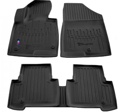 Polyurethane floor mats for Hyundai Santa Fe 3 DM 2012-2018, with raised edges, 5 pcs, Stingray, 5009075