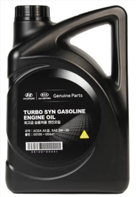 Olej silnikowy Hyndai/Kia Mobis Turbo SYN Gasoline 5W-30, 4 L, HYUNDAI/KIA 0510000441