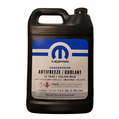 Skoncentrowany Płyn niezamarzający Mopar Antifreeze/Collant, G12+, czerwony, 3,78 L Chrysler 68163848AB