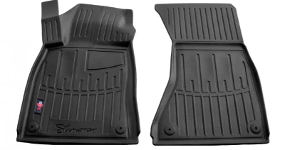 Polyurethane floor mats for Audi A6 C7 2011-2018, with raised edges, 2 pcs, Stingray, 5030082 Polyurethane floor mats for Audi A6 C7 2011-2018, with raised edges, 2 pcs, Stingray, 5030082