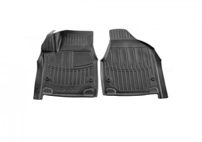 Polyurethane floor mats for Chrysler Pacifica 2 2016-, with raised edges, 2 pcs, Stingray, 5061012