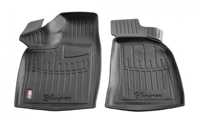 Polyurethane floor mats for Lada 2110/2111/2112 1996-2010, with raised edges, 2 pcs, Stingray, 5036022 Polyurethane floor mats for Lada 2110/2111/2112 1996-2010, with raised edges, 2 pcs, Stingray, 5036022