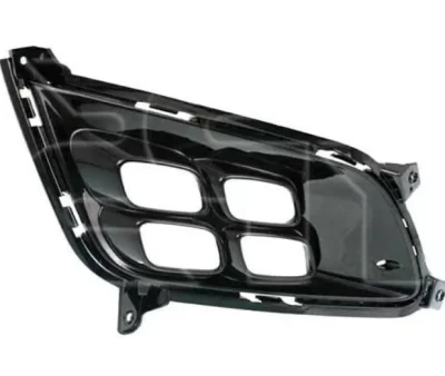 Kratka zderzaka prawa Kia Optima 2011-2013, z wyłączeniem Hybryda, z otworem na światło przeciwmgielne, czarny połysk, AVTM, 865522T020, 184032908