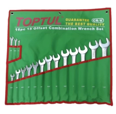 Zestaw kluczy calowych, 16 szt. (1/4" - 1-1/4") TOPTUL GBAA1604
