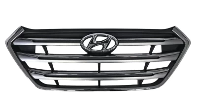 Atrapa chłodnicy Hyundai Tucson TL 2015-2018, Jasnoszary metalizowana, AVTM, 183251990