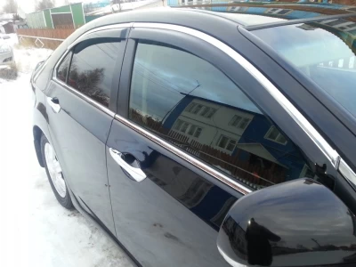 Owiewki szyb do (z chromowaną listwą) Toyota Camry V40 2006-2011 T41-M HIC