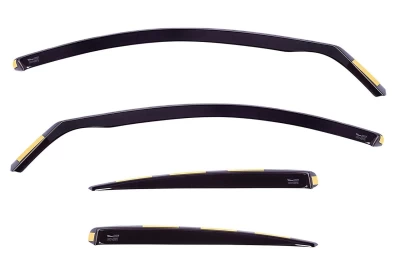 Owiewki szyb montowane w uszczelce do Renault Laguna 5D 2007- 4 szt. 27166 Heko