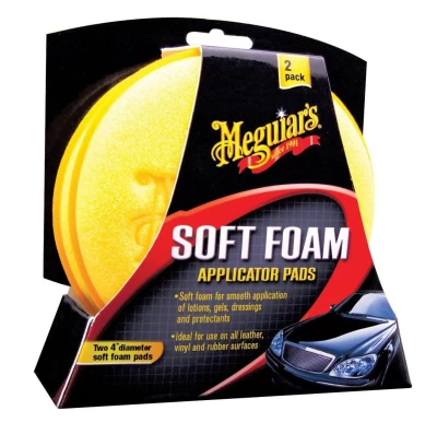 Zestaw aplikatorów piankowych Meguiars Soft Foam Applicator Pads (żółtych) 10 cm 2 szt. Meguiars X3070