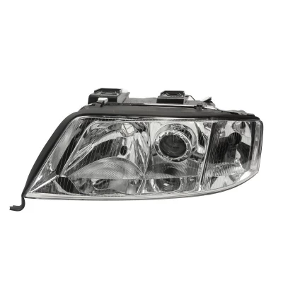 Reflektor przedni lewy Audi A6 1997-1999, H7/H1, regulacja elektryczna, Depo, 441-1134L-LD-EM