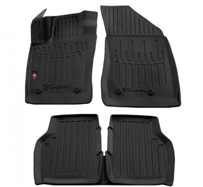 Polyurethane floor mats for Jeep Compass 2 2016-, with raised edges, 5 pcs, Stingray, 5046045 Polyurethane floor mats for Jeep Compass 2 2016-, with raised edges, 5 pcs, Stingray, 5046045