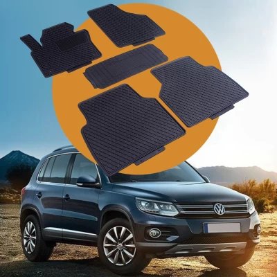 Oryginalne gumowe dywaniki do VW Tiguan od 2007 do 2016 HAVOC, pełny zestaw