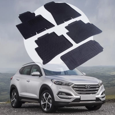Oryginalne gumowe dywaniki do Hyundai Tucson od 2015 HAVOC, pełny zestaw