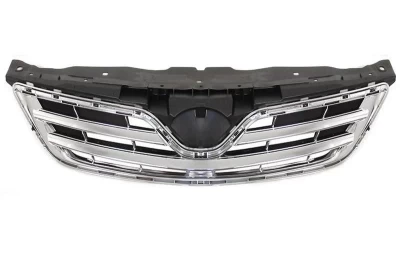 Radiator grille Toyota Corolla 2010-2013, chrome-plated/black, outer+inner, AVTM, 187015999