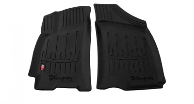 Polyurethane floor mats for Daewoo Lanos 1997-2016, with raised edges, 2 pcs, Stingray, 5005012