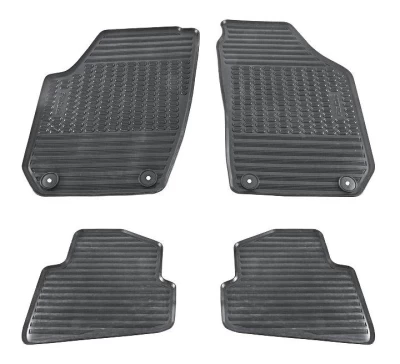 Original floor mats for Skoda Fabia 2007-2014, Rubber, 4 pcs, VAG, 5J1061550