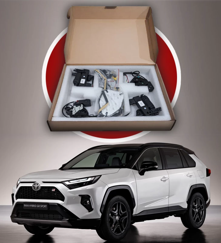 Zestaw domykania drzwi do Toyota Rav-4 2019–2023
