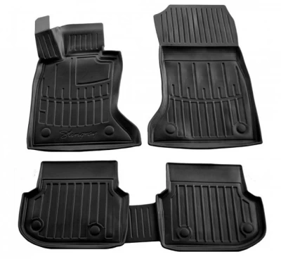 Polyurethane floor mats for BMW 5-Series F10/F11 2010-2013, with raised edges, 5 pcs, Stingray, 5027145