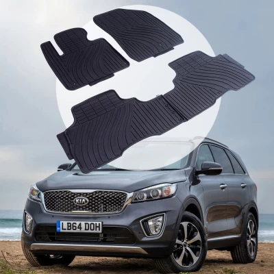 Oryginalne gumowe dywaniki do Kia Sorento od 2015 HAVOC, pełny zestaw