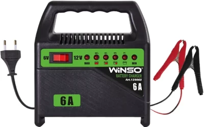 Ładowarka akumulatora WINSO z wyświetlaczem LED (6/12V 6 A, 80 Ah) Winso 139060