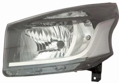 Reflektor przedni lewy Renault Trafic 2014-2021, regulacja elektryczna, bez żarówek (H4/PY21W/W21/5W) Depo 551-11A7L-LDEM2