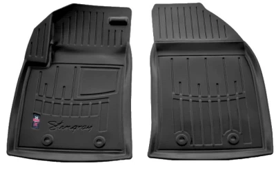 Polyurethane floor mats for Ford Fiesta 2002-2008, with raised edges, 2 pcs, Stingray, 5007122