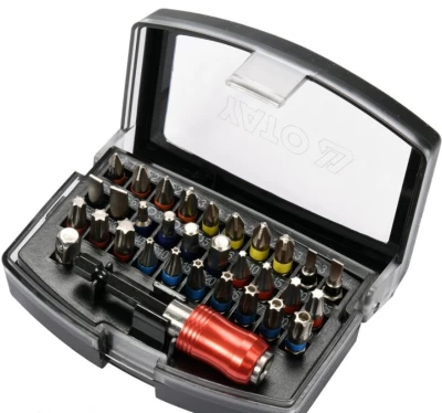 Zestaw bitów 32 szt. (wymiary: SL3, SL4, SL5, SL6, PH1, PH2, PH3, PZ1, PZ2, PZ3, TORX, HEX) Yato YT-04622