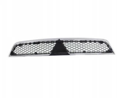 Atrapa chłodnicy Mitsubishi Lancer 10 2007-2012, górna, chromowana ramka, AVTM, 184811991
