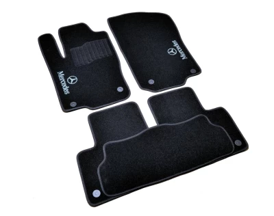 Carpet floor mats for Mercedes-Benz GL-Class W166/ML-Class W166 2012-, 5 seats, black, 5 pcs, AVTM BLCCR1349