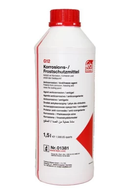 Skoncentrowany Płyn niezamarzający febi G12 ANTIFREEZE, czerwony, 1,5 L FEBI 1381 Skoncentrowany Płyn niezamarzający febi G12 ANTIFREEZE, czerwony, 1,5 L FEBI 1381