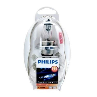 Set car bulbs H4 Easy Kit 12V (set 4 pcs) PHILIPS 55473EKKM