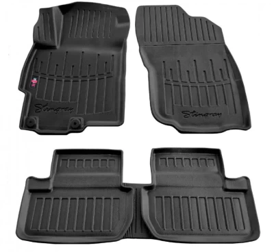 Dywaniki poliuretanowe do Mitsubishi L200 2006-2015, prawe Kierownica, z podwyższonymi rantami, 5 szt., Stingray, 5013165
