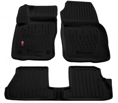 Polyurethane floor mats for Ford Focus 3 2011-2018, USA, with raised edges, 5 pcs, Stingray, 5007085