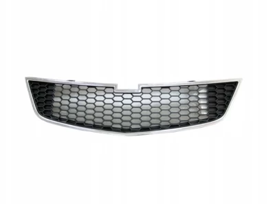 Atrapa chłodnicy Chevrolet Spark m300 2010-2012, dolna, czarna, z chromowaną listwą, AVTM, 181735990