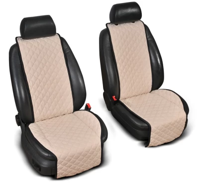 Seat overlays wide (1+1 pc) without logo, ivory AVTM ALC0069