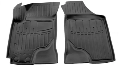 Polyurethane floor mats for Kia Cerato 1 2004-2008, with raised edges, 2 pcs, Stingray, 5010112