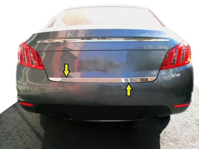 Chromowana listwa klapy bagażnika (stal nierdzewna) Peugeot 508 Sd 2010-2018, Carmos, 6459959
