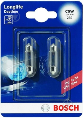 Żarówka samochodowa C5W Longlife Daytime 12V 5W SV8,5-8 (opakowanie blistrowe 2 szt.)