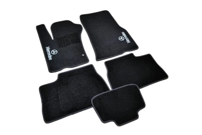 Dywaniki tekstylne do Mercedes-Benz ML-Class W163 1997-2005, czarne, 5 szt., AVTM BLCCR1352