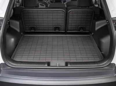 Mata do bagażnika Jeep Cherokee 2019-2022 na oparcia siedzeń High Performance, czarna Weathertech 401511IM