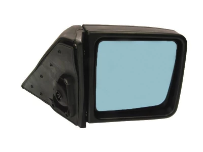 Lewe lusterko zewnętrzne Mercedes-Benz E-Class 190/W124 1982-1998, zespół, regulacja elektryczna, podgrzewane, niebieskie szkło, AVTM, 1248107716, 186125542
